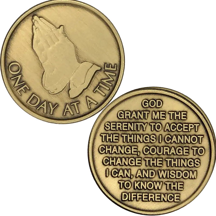 Praying Hands Affirmation Coin - Image 2