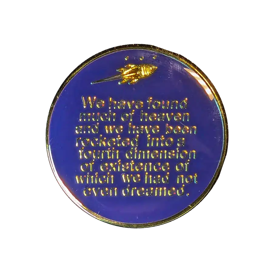 AA Moon and Stars Year / Birthday Medallion - Image 2