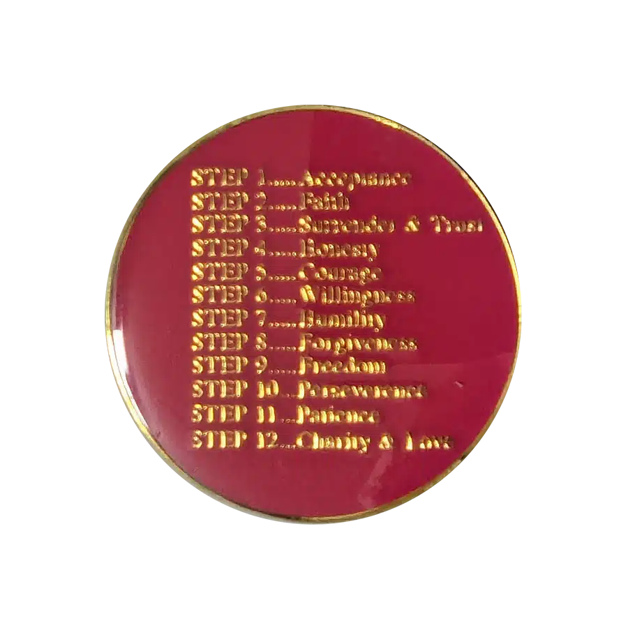 Principles Hot Pink Enamel Medallion - Image 2